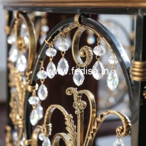 Stylish Brass Crystal Railings with Glass CR-8030