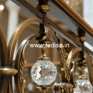 Premium Home Decor Brass Crystal Railings CR-8034