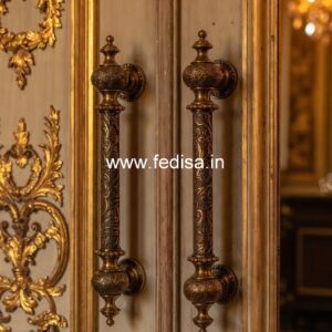 Brass Door Handle with Artistic Design BDR-5084