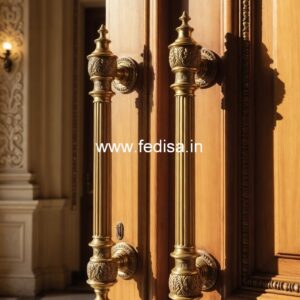 Elegant Brass Door Handles for Mansion Doors BDR-5202
