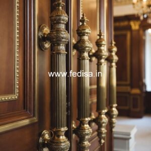 Elegant Brass Door Handles for Villas BDR-5225
