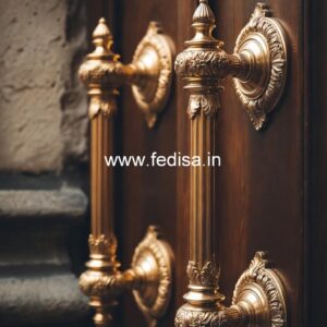 Antique Brass Door Handle Designs Vintage Style BDR-5351