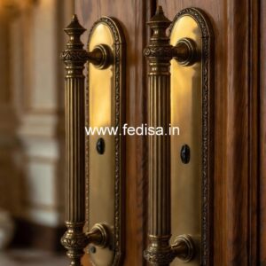 Brass Door Handle with Golden Finish BDR-5477