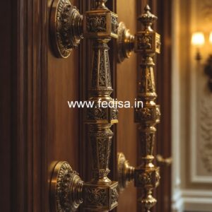 Brass Door Handle for Elegant Entry BDR-5504