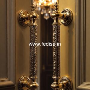 Brass Door Handle for High-End Homes BDR-5520