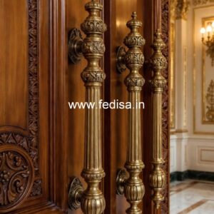 Minimalist Brass Entry Door Handles BDR-5679