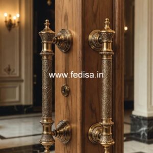 Contemporary Brass Handles for Entry Doors BDR-5685