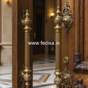 Classic Brass Entry Door Handles BDR-5728