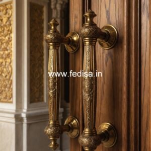 Brass Door Handle with Designer Finish BDR-6252