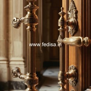 Brass Door Handle for Elegant Homes BDR-6285