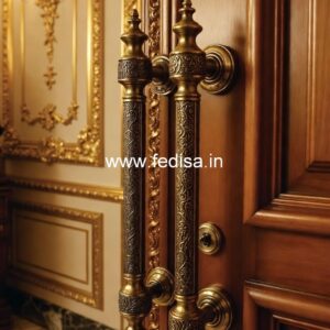 Elegant Brass Door Handles for Mansion Doors BDR-6408