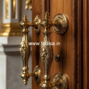 Brass Door Handle for High-End Homes BDR-6726