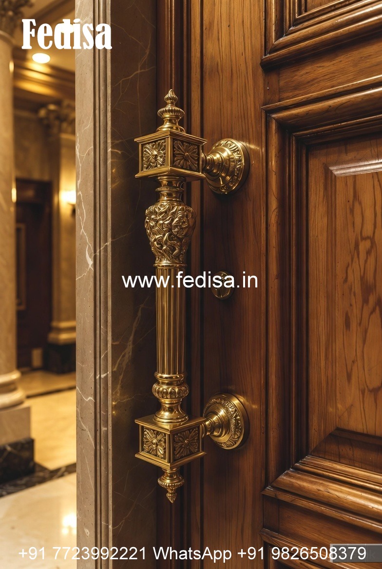 Designer Brass Door Handles for Modern Homes BDR-6737