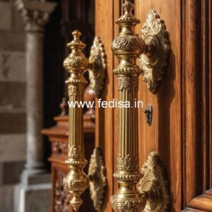 Designer Brass Door Handles for Luxury Interiors BDR-6806