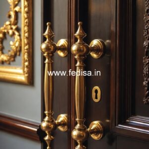 Classic Brass Entry Door Handles BDR-6934