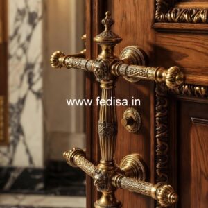 Handcrafted Brass Door Handle Designs BDR-7041