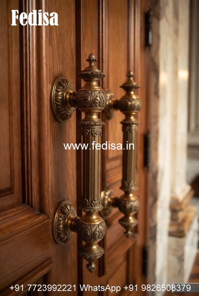 Elegant Brass Door Handles for Main Doors BDR-7151