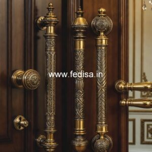 Premium Brass Door Hardware for Villas BDR-7252