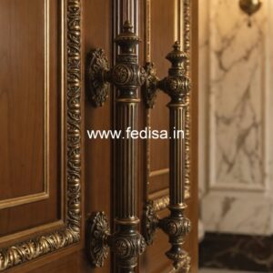 Handcrafted Brass Door Handle India BDR-7471