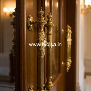 Brass Door Handle with Artistic Design BDR-7496