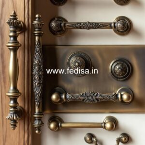 Elegant Brass Door Handles for Mansion Doors BDR-7614