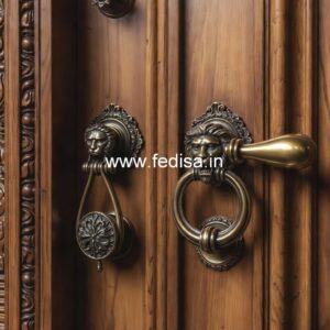 Contemporary Brass Entry Door Handles BDR-7710