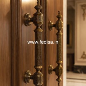 Brass Door Handle with Designer Finish BDR-7860