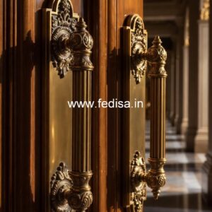 Brass Door Handle with Royal Finish BDR-7876