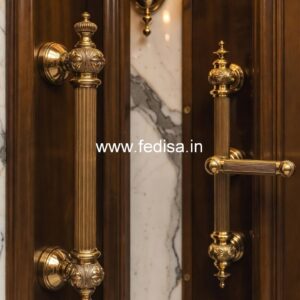 Brass Door Handle with Golden Finish BDR-7889