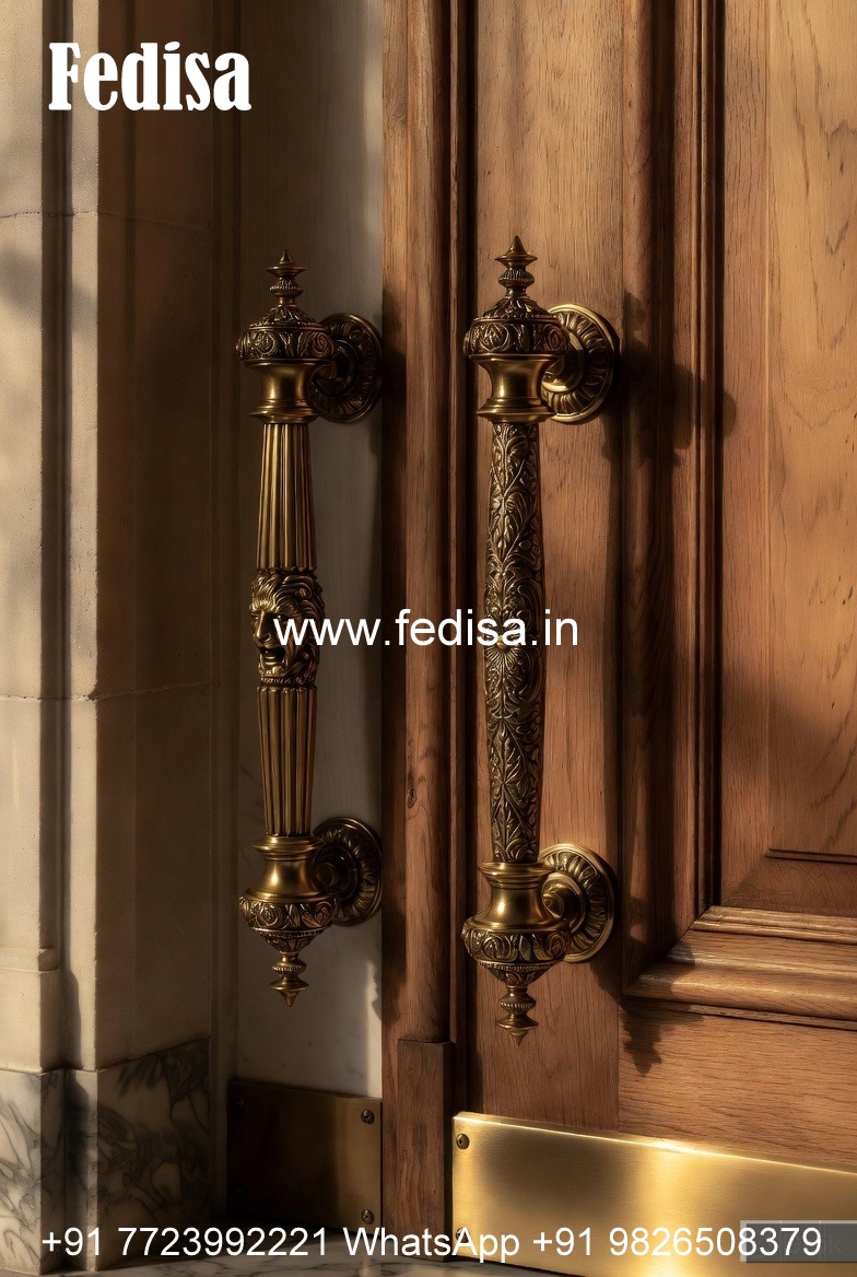Classic Brass Door Handles for Wooden Doors BDR-7959