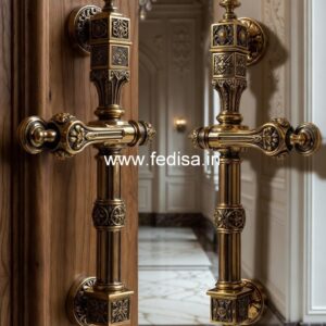 Antique Brass Door Handle Designs for Vintage Look BDR-7963