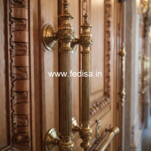 Stylish Door Handle Designs in Brass Finish BDR-7987