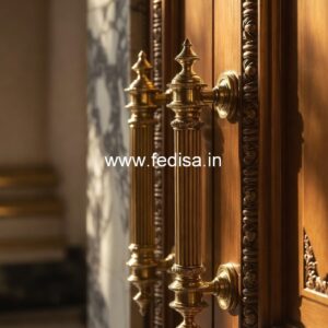 Vintage Brass Entry Door Handles BDR-8148
