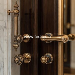 Designer Brass Door Handles for Modern Homes BDR-8345