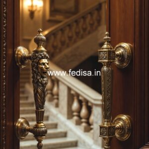 Modern Entry Door Brass Handles BDR-8384