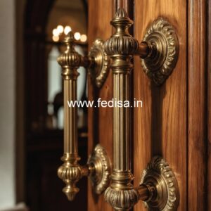 Designer Brass Pull Handles for Wooden Doors BDR-8385
