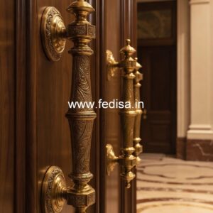 Elegant Brass Handles for Entrance Doors BDR-8387