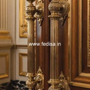 Stylish Door Handle Designs in Brass Finish BDR-8389