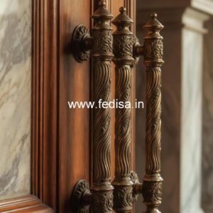 Stylish Brass Pull Handles for Front Doors BDR-8396