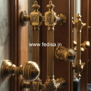 Luxury Brass Door Handle Designs for Villas BDR-8412