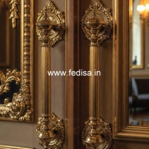 Contemporary Brass Handles for Entry Doors BDR-8499