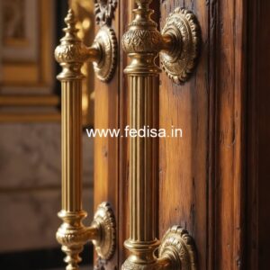 Vintage Brass Entry Door Designs BDR-8537
