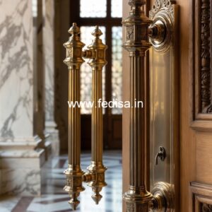 Handcrafted Brass Door Handle India BDR-8677