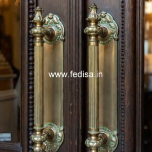 Brass Door Handle with Artistic Design BDR-8702