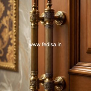 Brass Door Handle for Wooden Entrance BDR-8709
