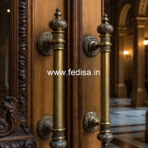 Brass Door Handle for High-End Homes BDR-8736