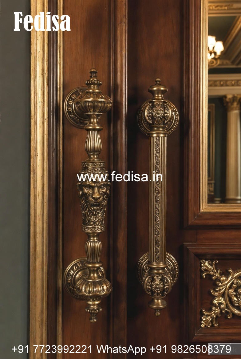 Designer Brass Door Handles for Modern Homes BDR-8747
