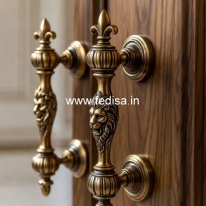 Stylish Main Door Brass Handles for Homes BDR-8778