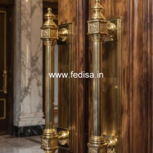 Elegant Brass Door Handles for Mansion Doors BDR-8820