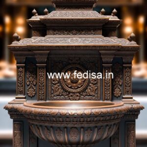 Marble Wash Basin with Gold Accents No-021